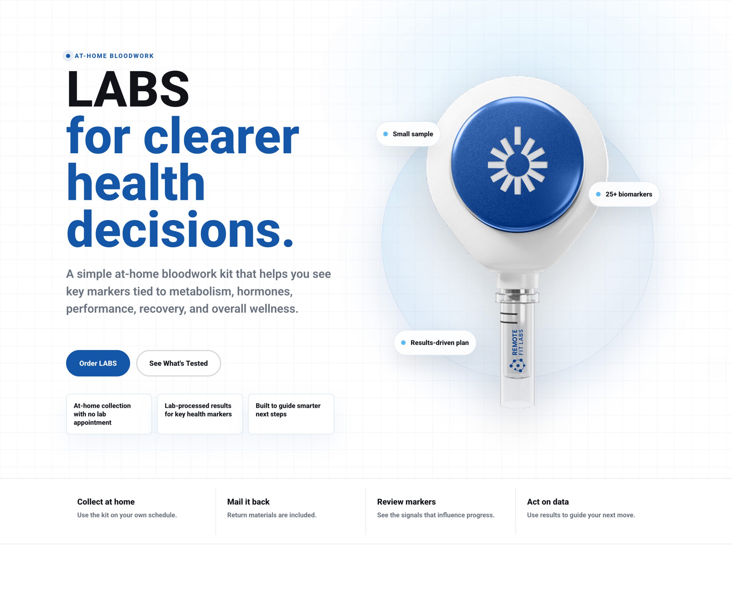 RFL LABS homepage screenshot