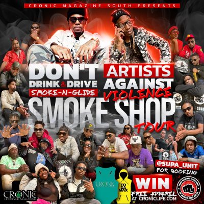 DONT DRINK DRIVE SMOKE SHOP TOUR FLYER