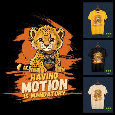 MOTION CHEETAH SHIRT DESIGN